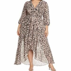 Eliza J 20W Hi-Low Animal Print Dress - NWT